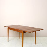 Scandinavian extending teak table