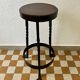 Tabouret tripode fer forgé brutaliste années 60