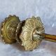 Candle holder in gilded bronze tripod XIXth century