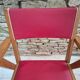 Fauteuil en hêtre et skaï