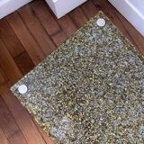 Glass terazo coffee table
