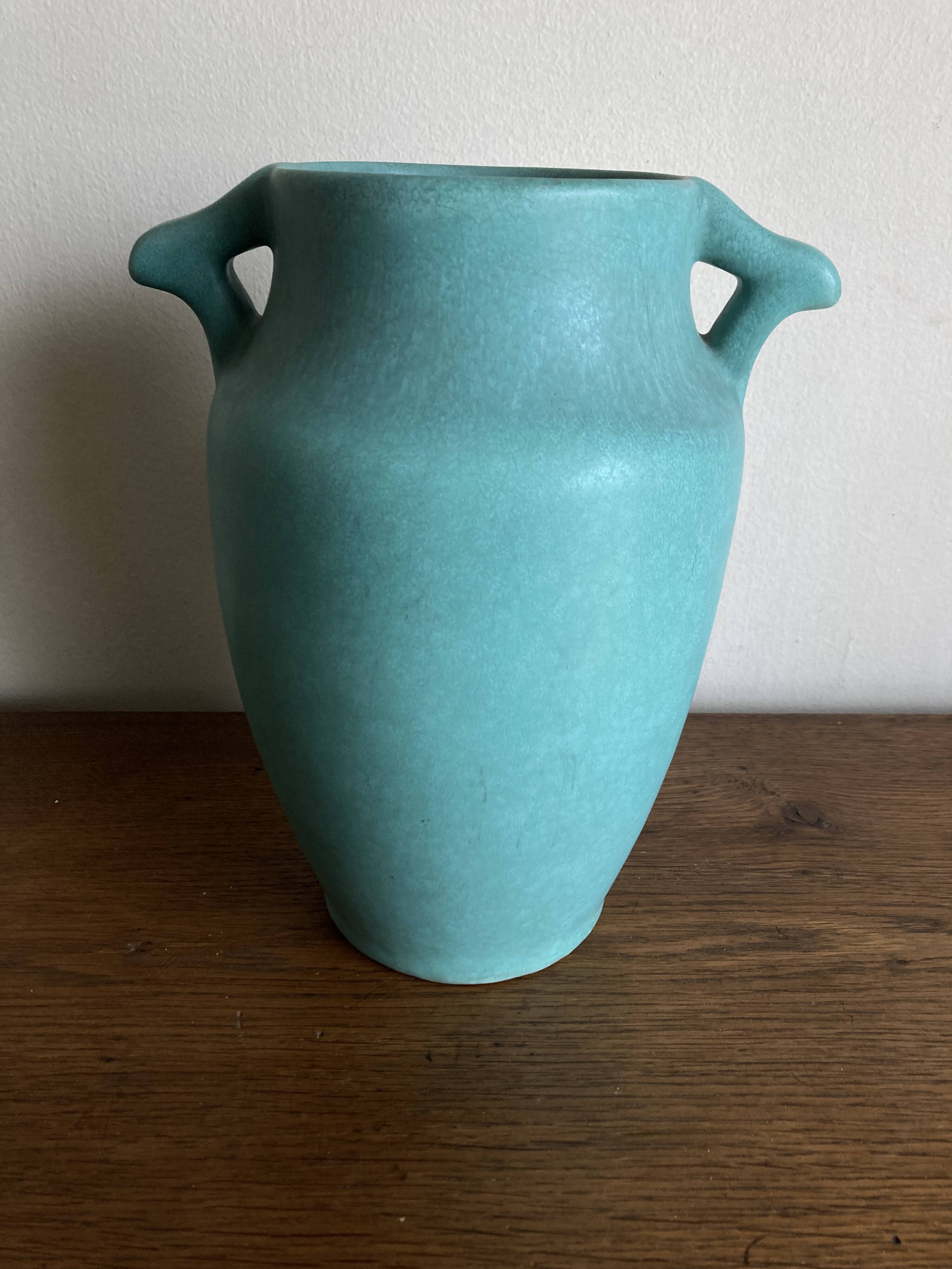 Neo-classical Arts & Crafts vase USA 1930 Weller Pottery Art Nouveau