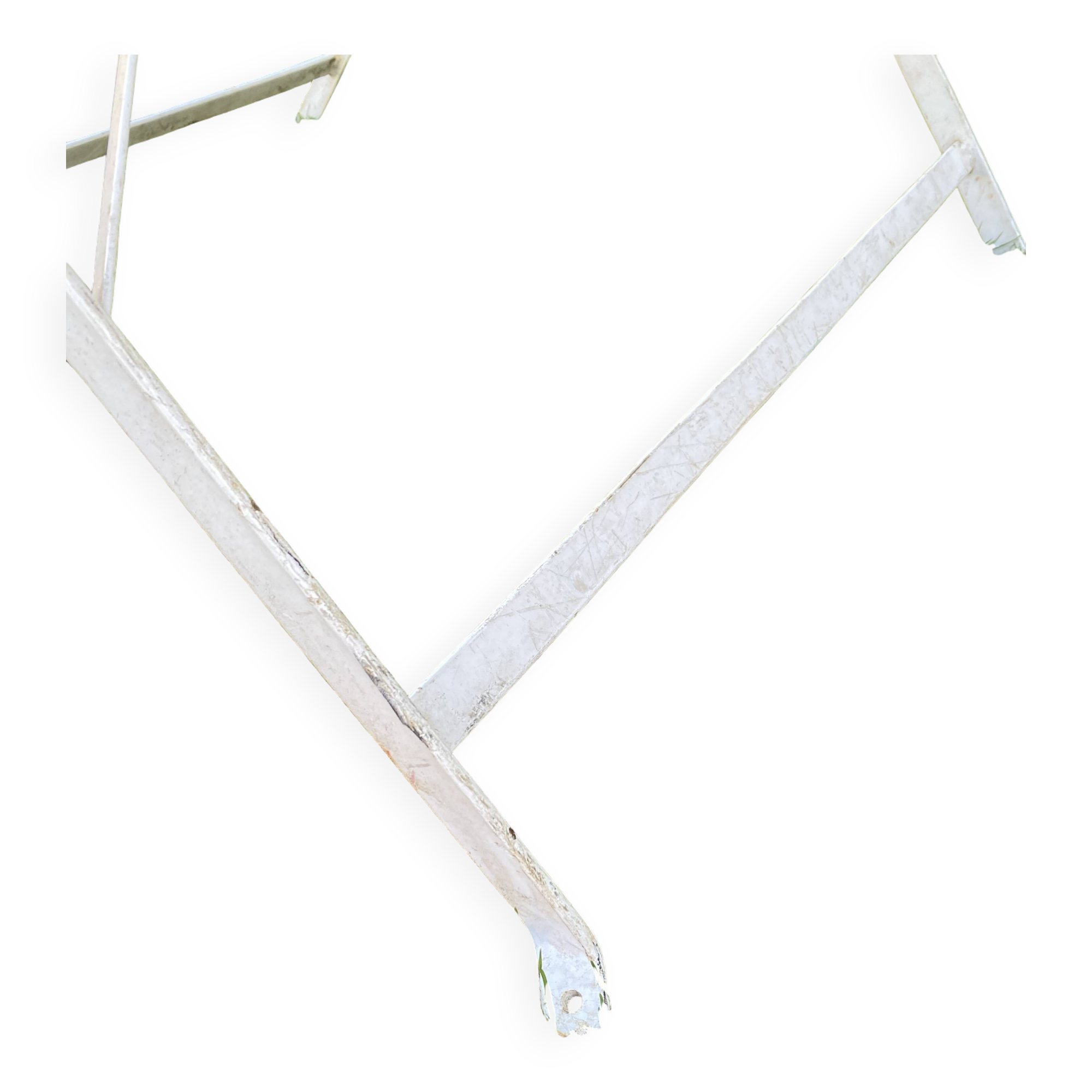 Round folding metal table – circa 1950