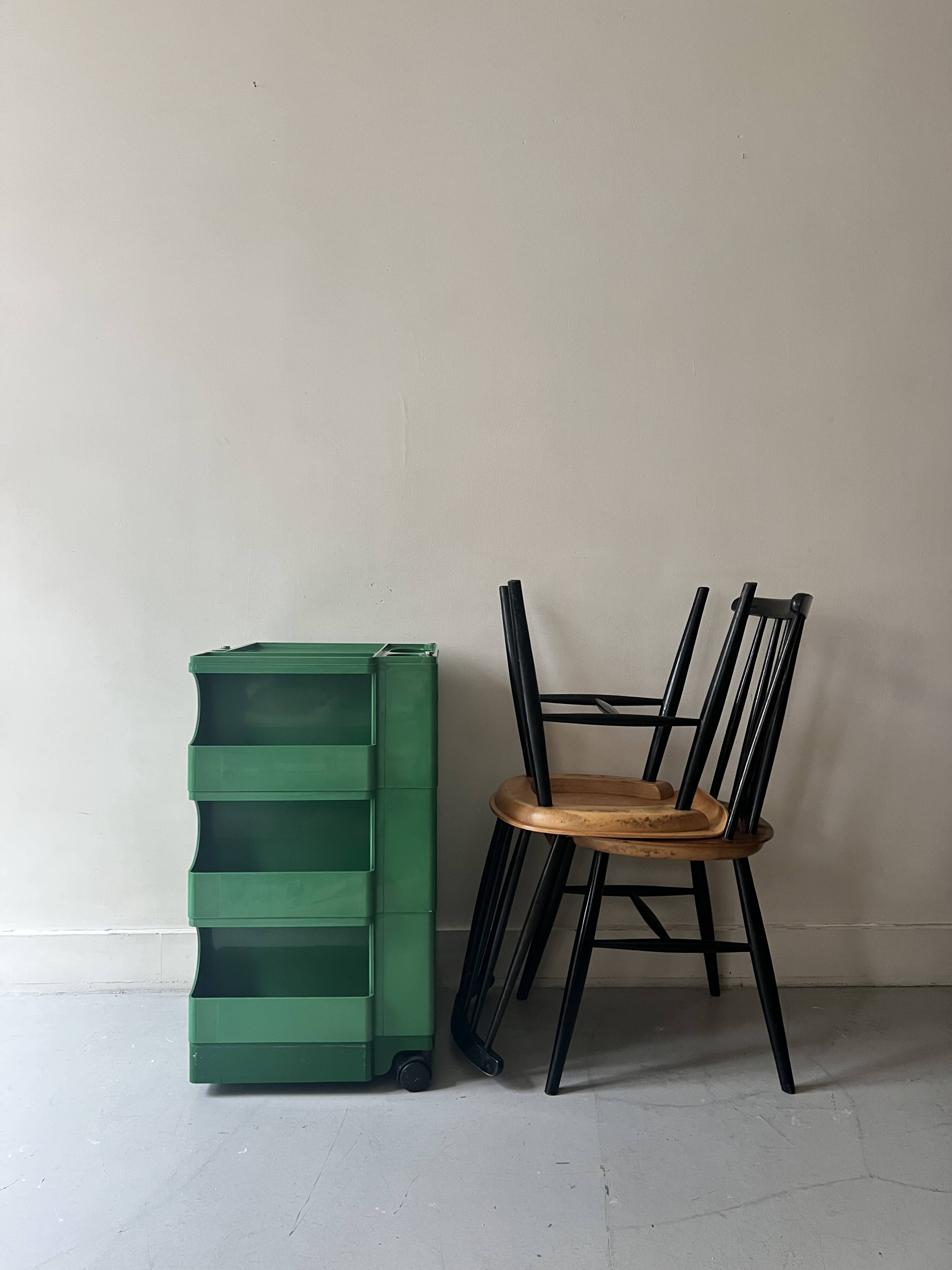2 chaises scandinave en teck Fanett par Ilmari Tapiovaara, design 1950