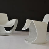 Pair of Albatros armchairs by Danielle Quarante for Airborne
