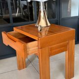 Solid elm bedside table – Maison Regain