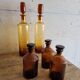 5 old pharmacy bottles