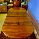 Oval table with 4 extensions, Louis XVI style, 10/12 people
