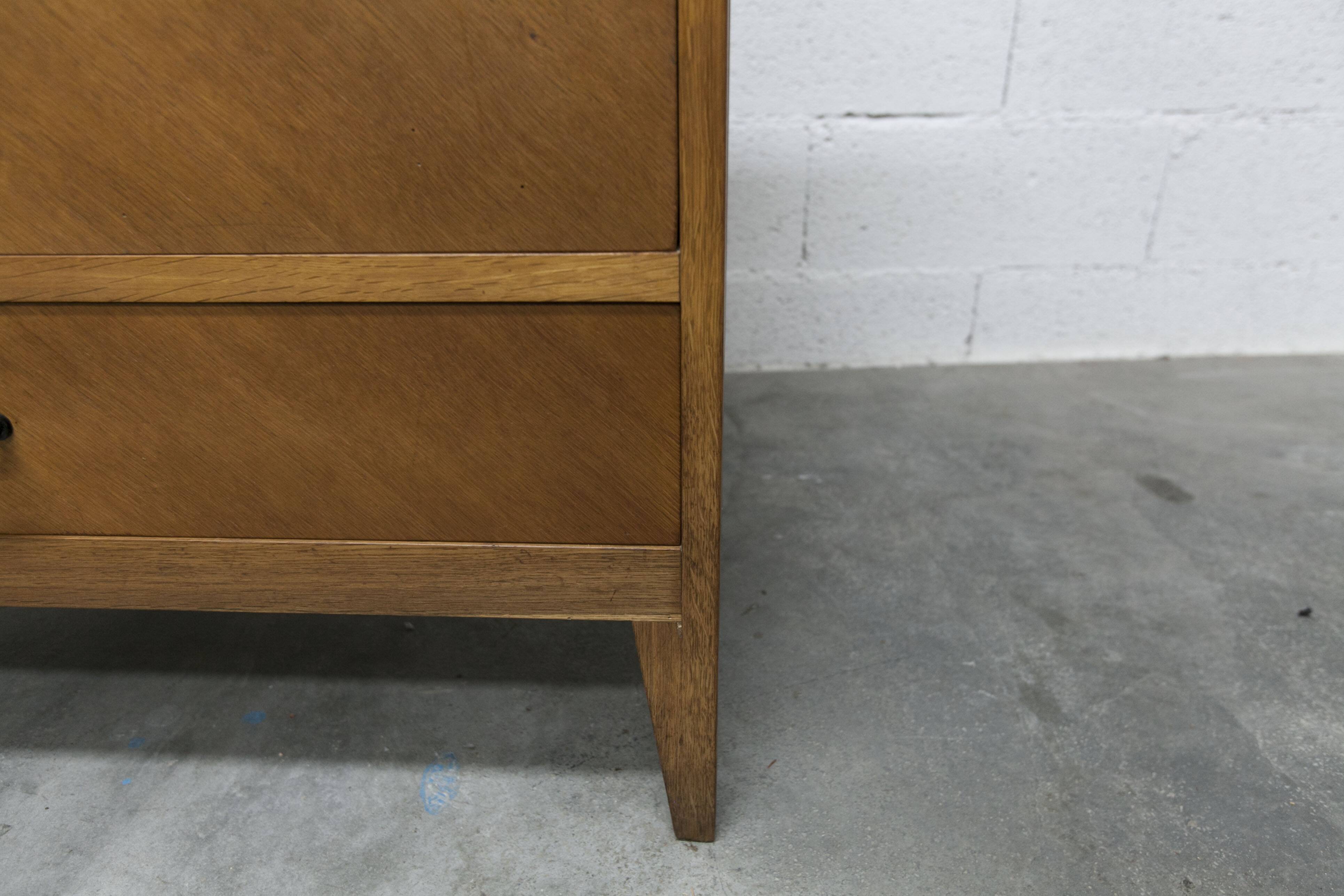 Scandinavian chest of drawers 1960 light oak clean and solid