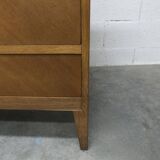 Scandinavian chest of drawers 1960 light oak clean and solid