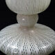 Vase Art Deco Murano Double Latticino Glass-1930s