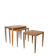 Nest of Tables in Oak Wood, Denmark 1960s, Set of 3