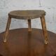 Vintage solid wood tripod stool