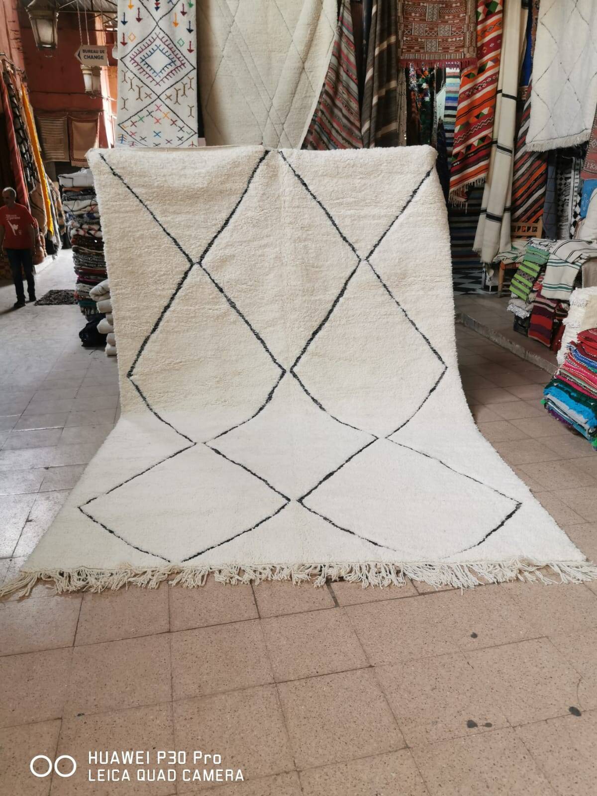 Beni Ouarain Berber Rug "Atlas Diamonds" 3.5*2.5 m