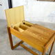 Vintage yann blond wooden desk 1960 / 1970