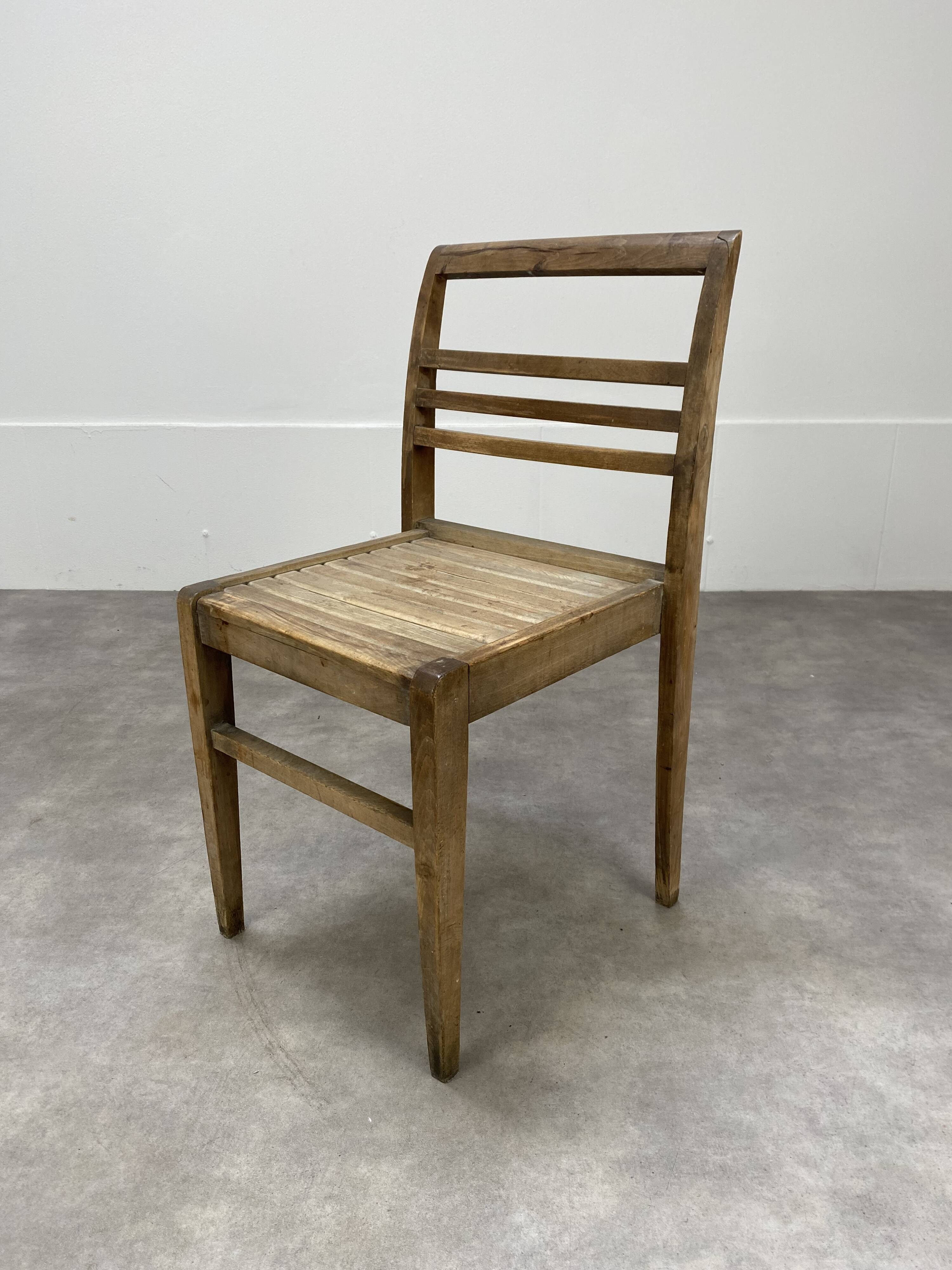 Chair René Gabriel design Reconstruction 50s