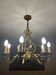 Bronze chandelier with 8 branches