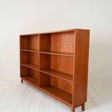 Large 1950s/60s Scandinavian Teak Bookcase