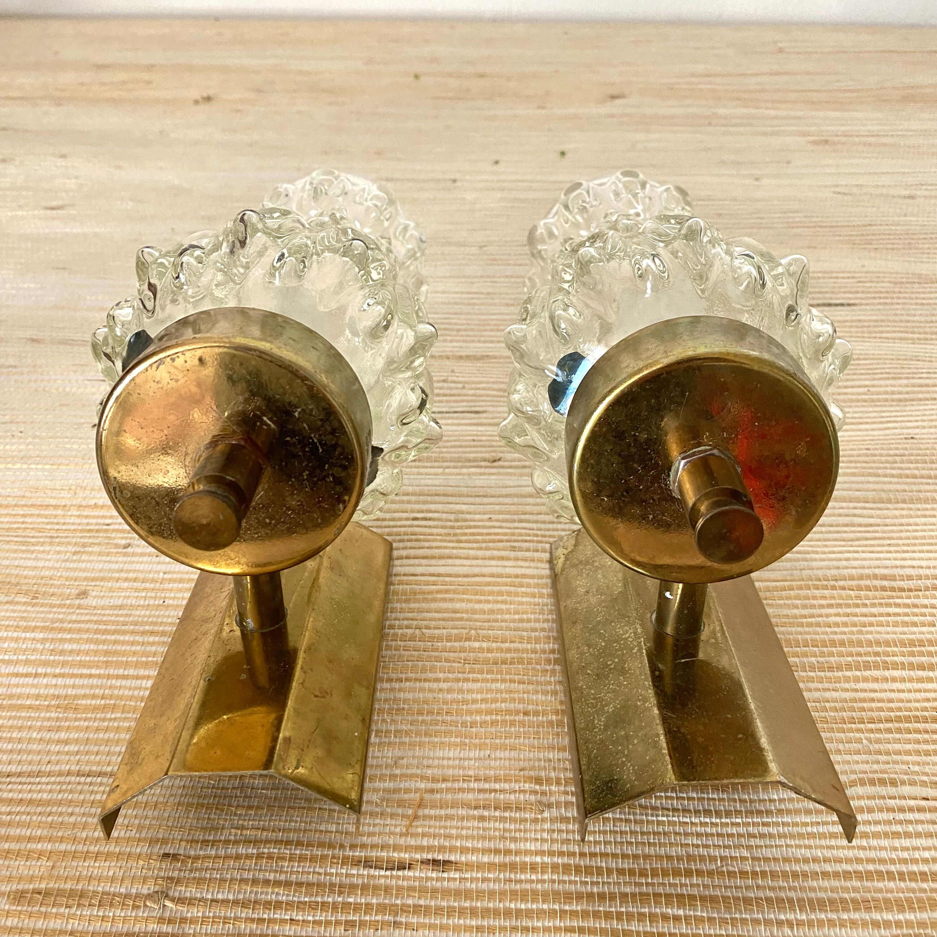 Pair of vintage wall lamps 60-70s