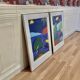 Duo de lithographies design scandinave "bent karl jakobsen".