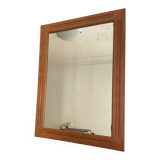 Mercury mirror. Frame in solid oak wood.