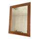 Mercury mirror. Frame in solid oak wood.