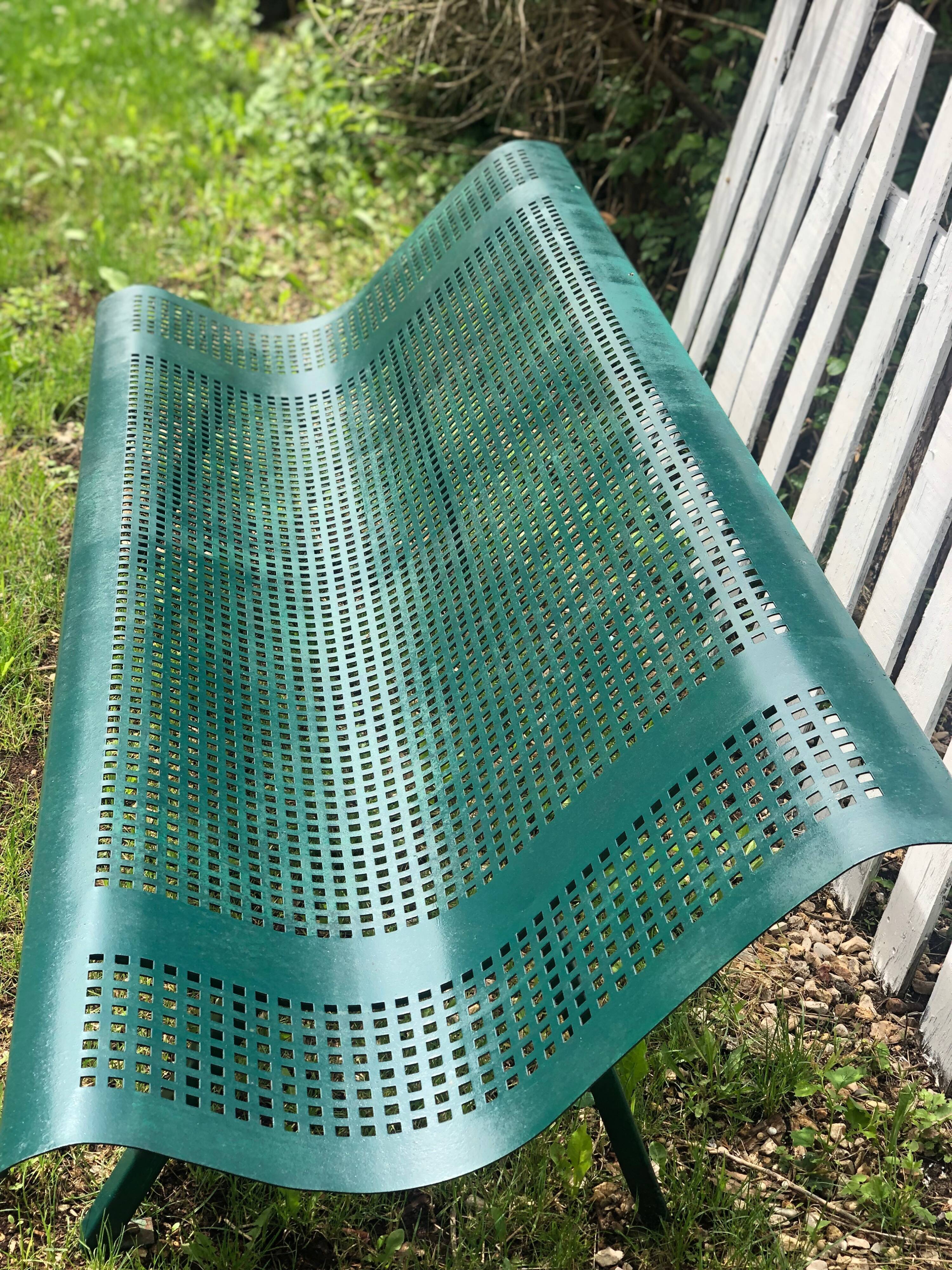 Parisian public garden bench 1950's