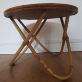 Rattan coffee table from the 60s