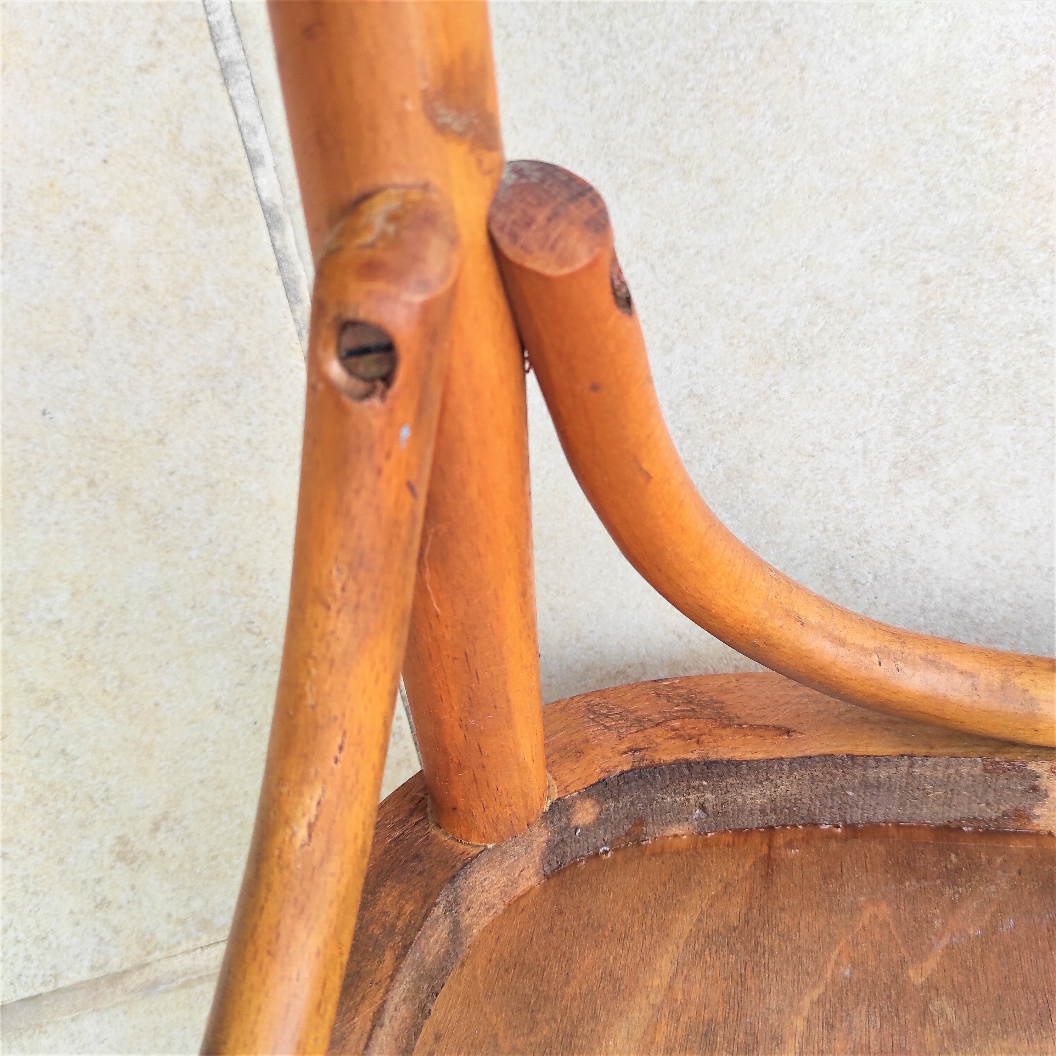 Pair of bistro chairs with bars