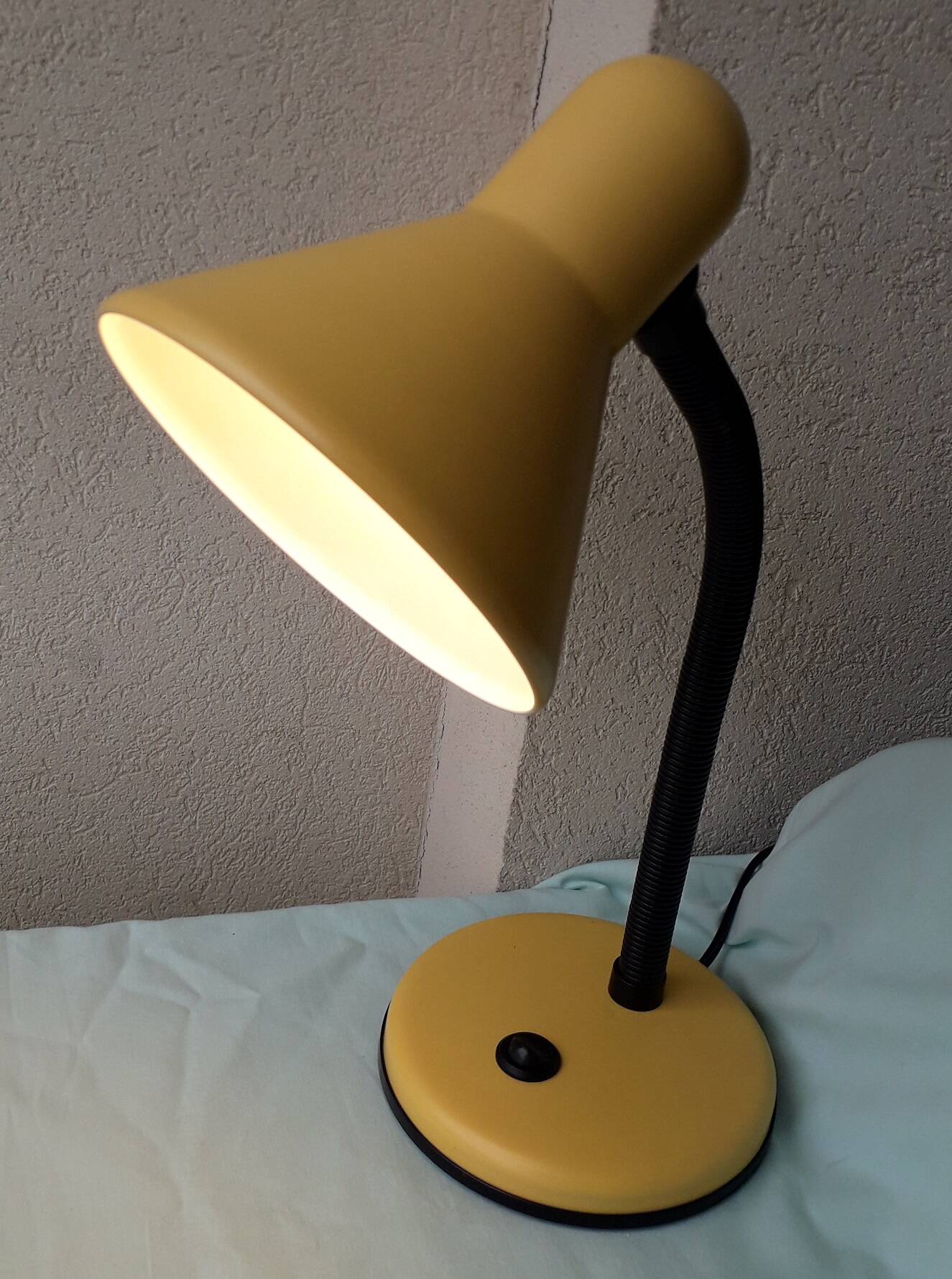 Yellow desk lamp