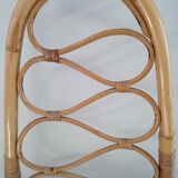 Pair of bamboo chairs and rattan years 70