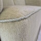 1960s, Danish 2 seater sofa, original condition, green furniture velour.