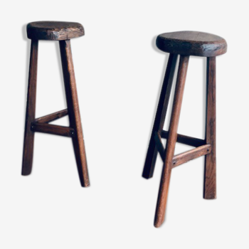 Pair of high stools