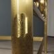 Antique double bed with brass decorations, Italy, 20th century
