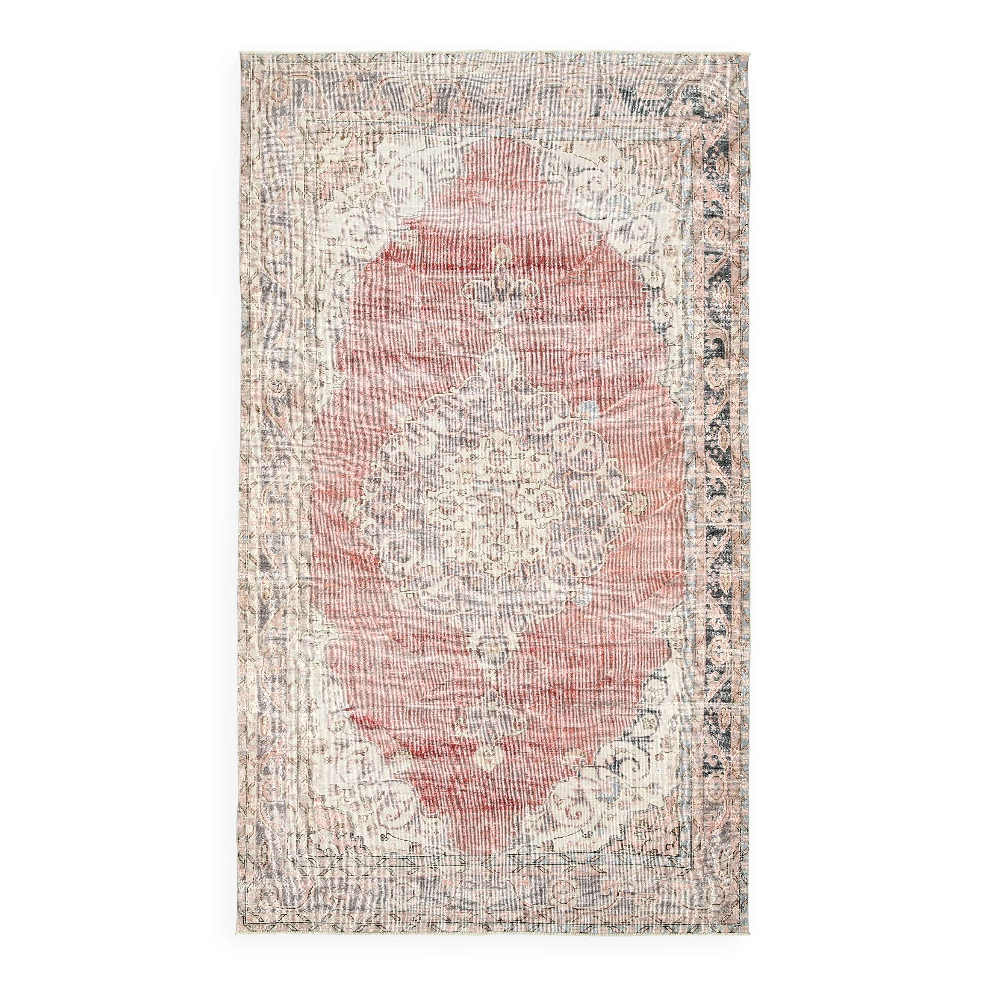 7x12 Sof Red & Beige Persian Rug, 201x351Cm