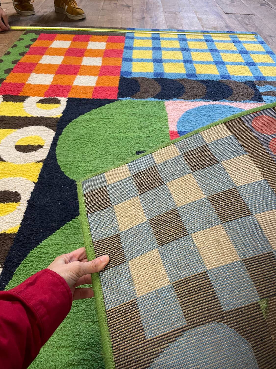 Modernist wool rug