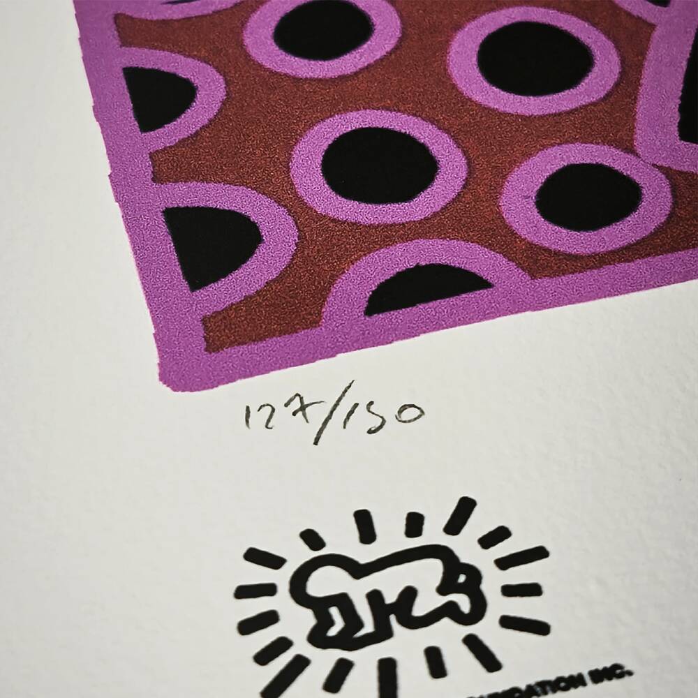 1990s Keith Haring Limited Edition Lithograph Numbered in Pencil.