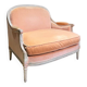 Marquise / Small Sofa From the Napoleon III Period in Painted Wood, Finely Carved - 19th Century