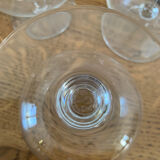Set of 3 glasses with Cognac crystal baccarat