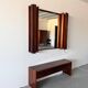 Miroir des années 1970 avec armoire, Norvège