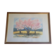 Aquarelle cerisiers en fleurs