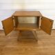 Vintage 1950s Nightstand – Compass Legs & Fluted Front