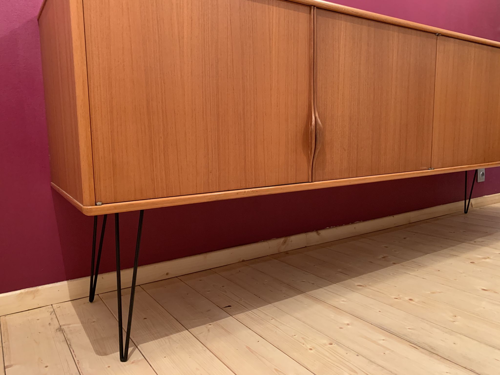 Enfilade scandinave en teck années 60
