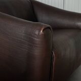 Vintage DS-47 Two-Seater Sofa by De Sede, Neck Leather Extendable Seat 1970