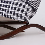 Grey Halabala armchair made in 1930s Czechia by Up Zavody