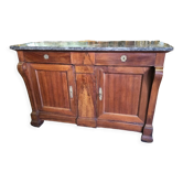 Bahut 2 doors 2 drawers in walnut period restoration a crosse