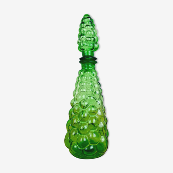 Carafe bouteille italienne verre verte