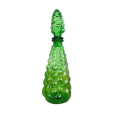 Italian green glass carafe