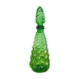 Carafe bouteille italienne verre verte