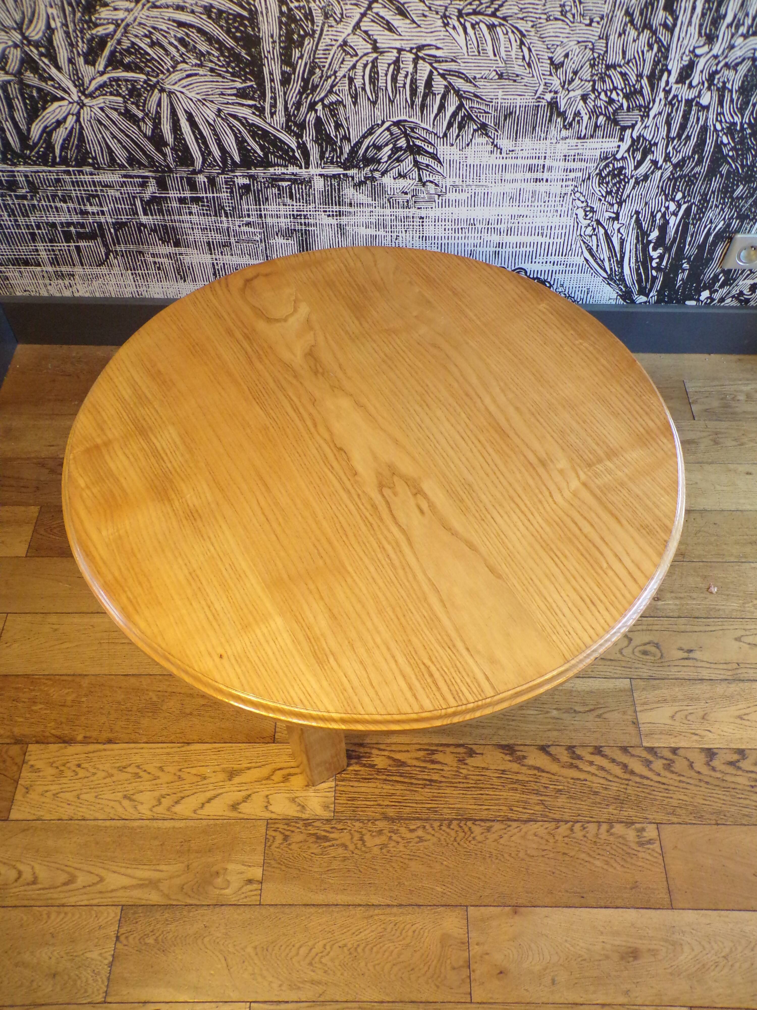 Elm coffee table 1980